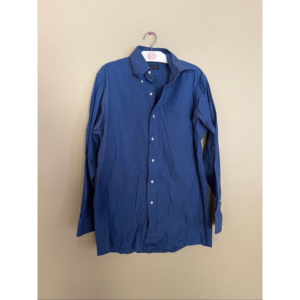 Arrow USA Blue Button Up Long Sleeve Shirt Mens 15 32/33 Medium
